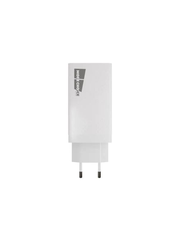 Купить   Smart 2USB 3.0А GAN PD+QC65W быстрая зарядка More choice NC76S (White)-2.png